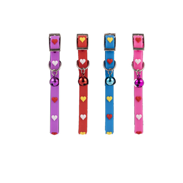 Collar de silicona con corazones